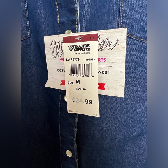 Womens wrangler wrancher shirt - Picture 6 of 6